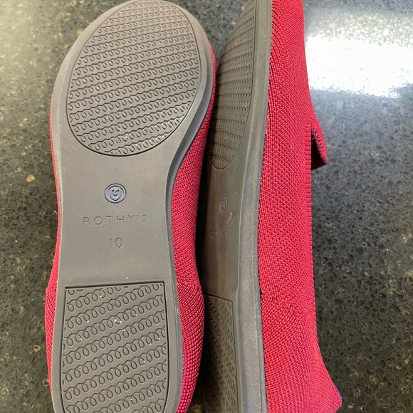 Rothy's The Loafer Size 10 Dark Red - Picture 4 of 6